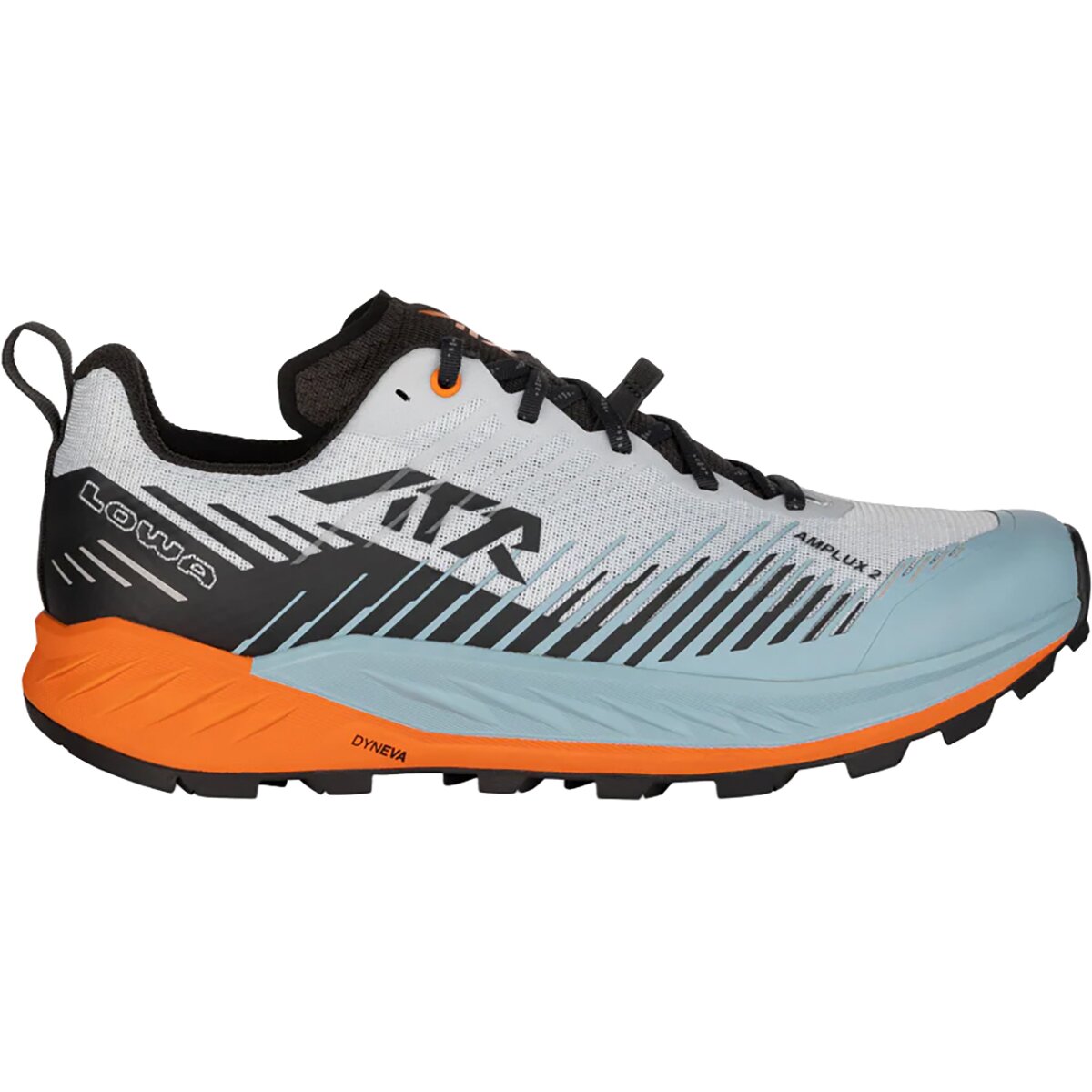 Image of Lowa Amplux 2 Trail Running Shoe - Men's Misty Blue/Orange, 10.0
