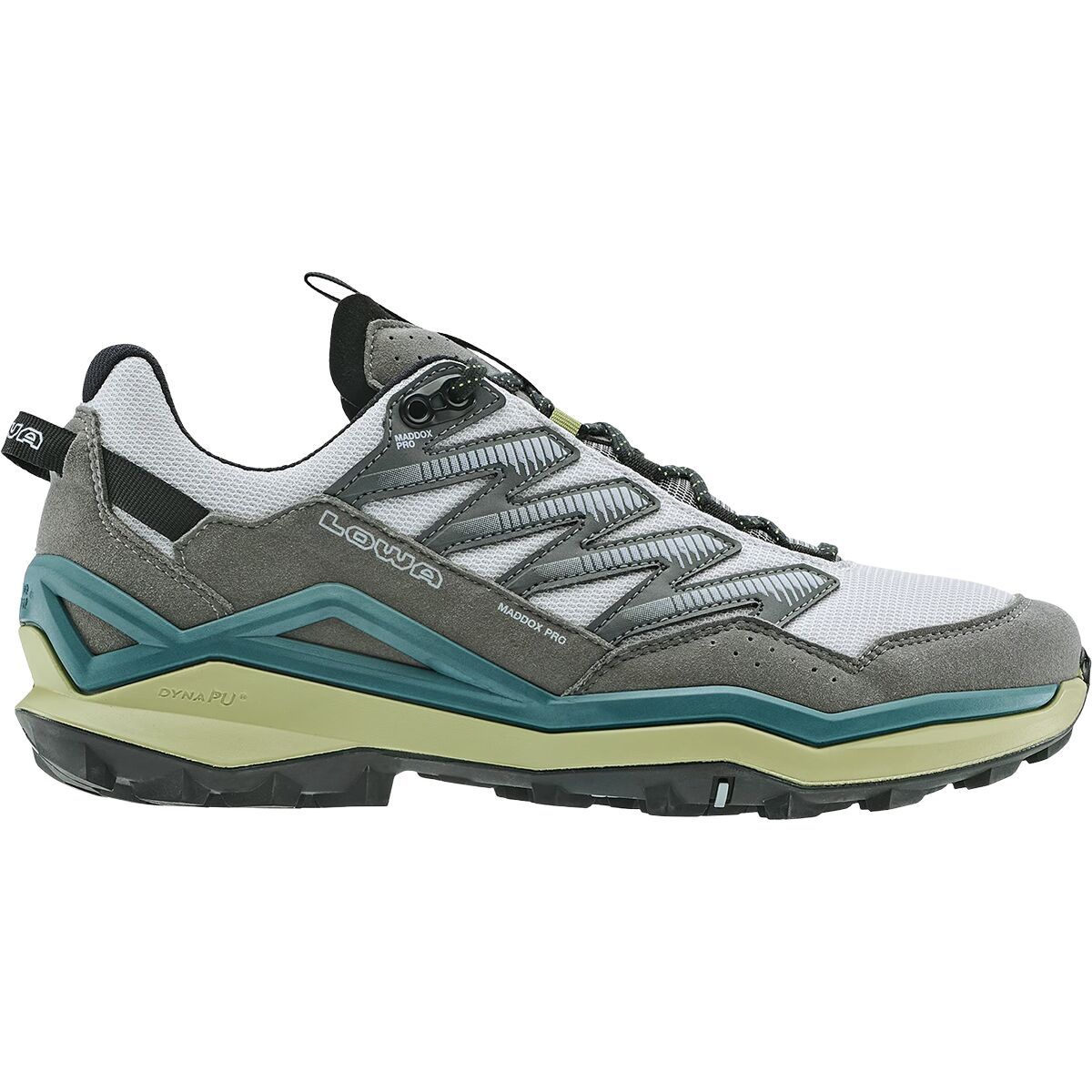 Image of Lowa Maddox Pro GTX Lo Hiking Shoe - Men's Grey/Fern, 10.0