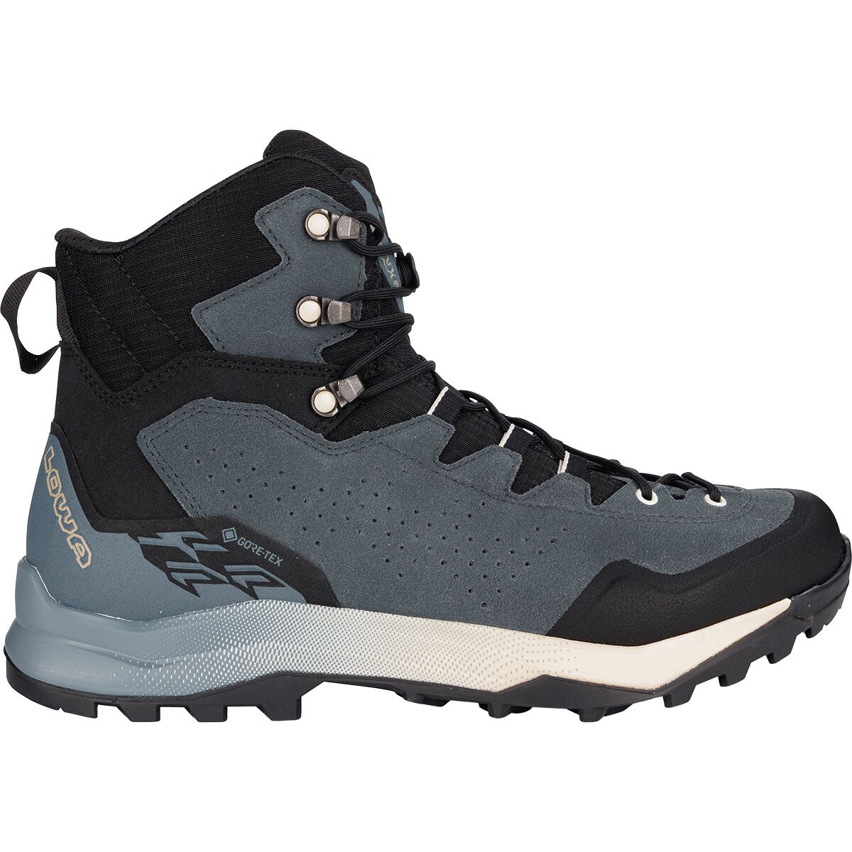 Image of Lowa Explorer GTX Mid Hiking Boot - Men's Slate Blue/Black, 10.5