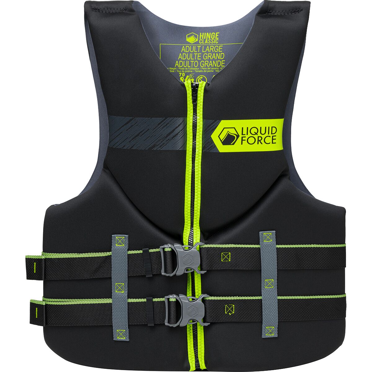 Liquid Force Liquid Force Hinge M CGA Life Vest Black/Green, L