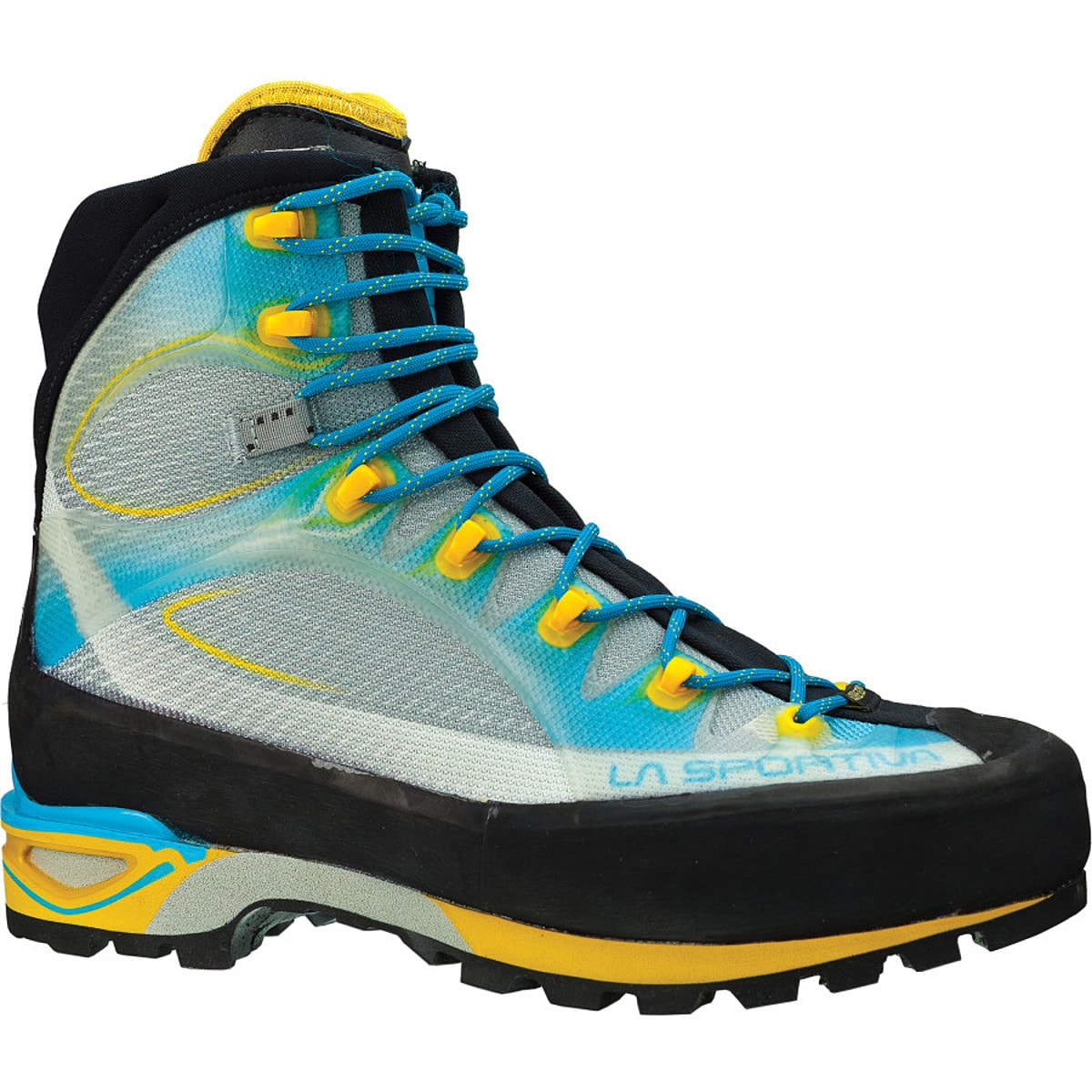 La Sportiva Trango Cube GTX Mountaineering Boot - Women's Blue/Yellow 36.5