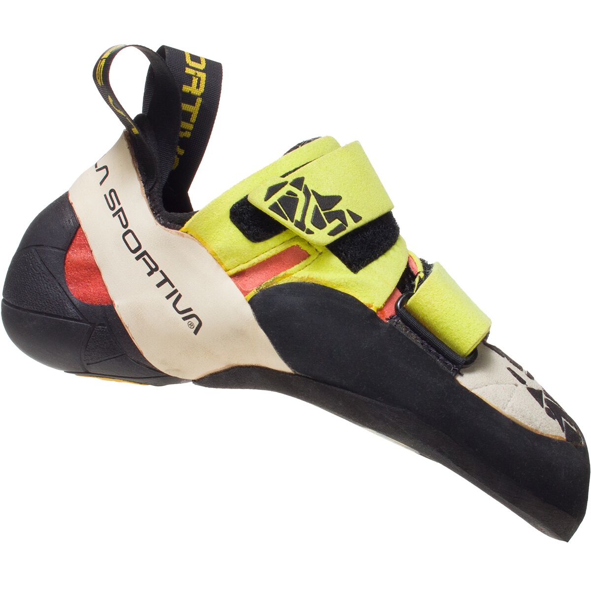 Image of La Sportiva Otaki Climbing Shoe - Women's Sulphur/Coral, 33.5