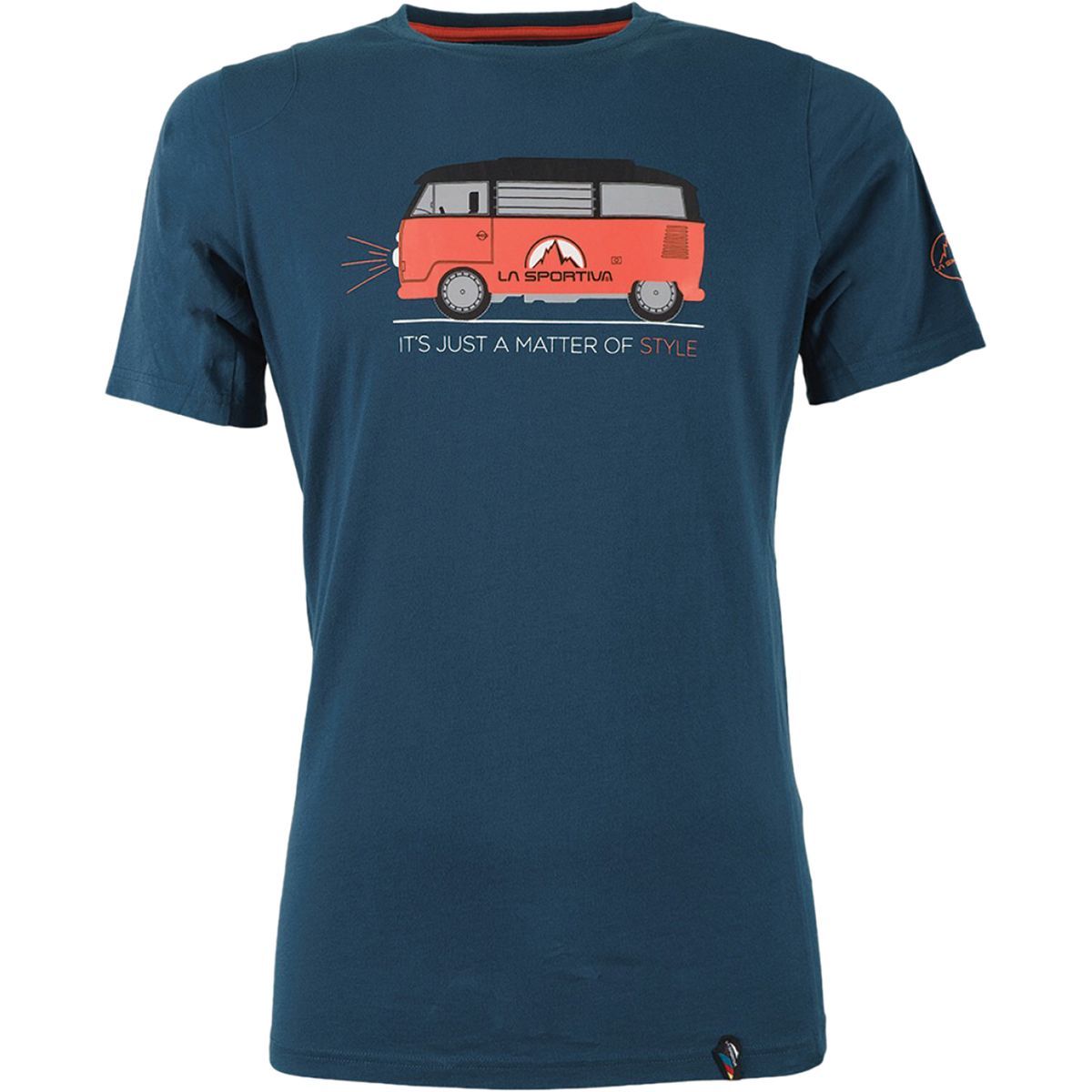 La Sportiva Van T-Shirt - Men's Ocean/Flame, M
