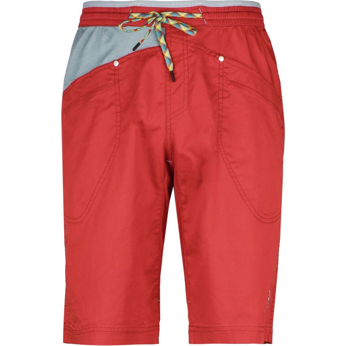 La Sportiva Bleauser Short - Men's Cardinal Red/Stone Blue, XL