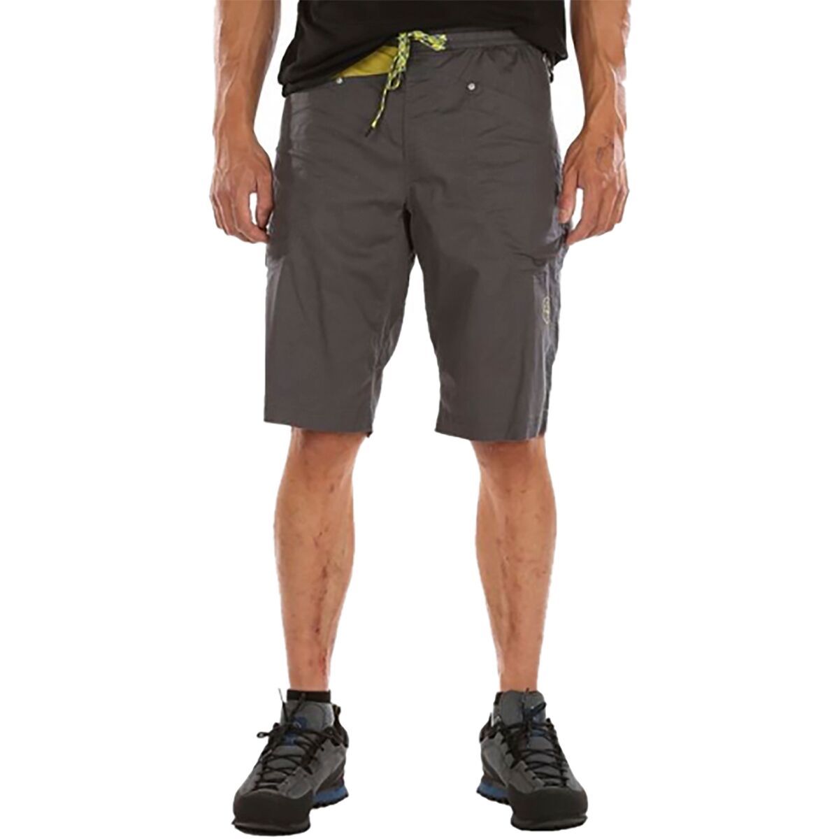 La Sportiva Bleauser Short - Men's Carbon/Kiwi, M