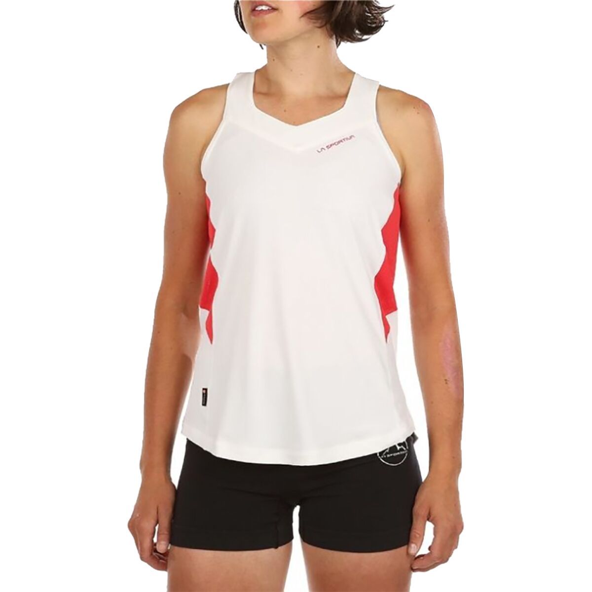 La Sportiva Joy Tank - Women's White/Hibiscus, XL