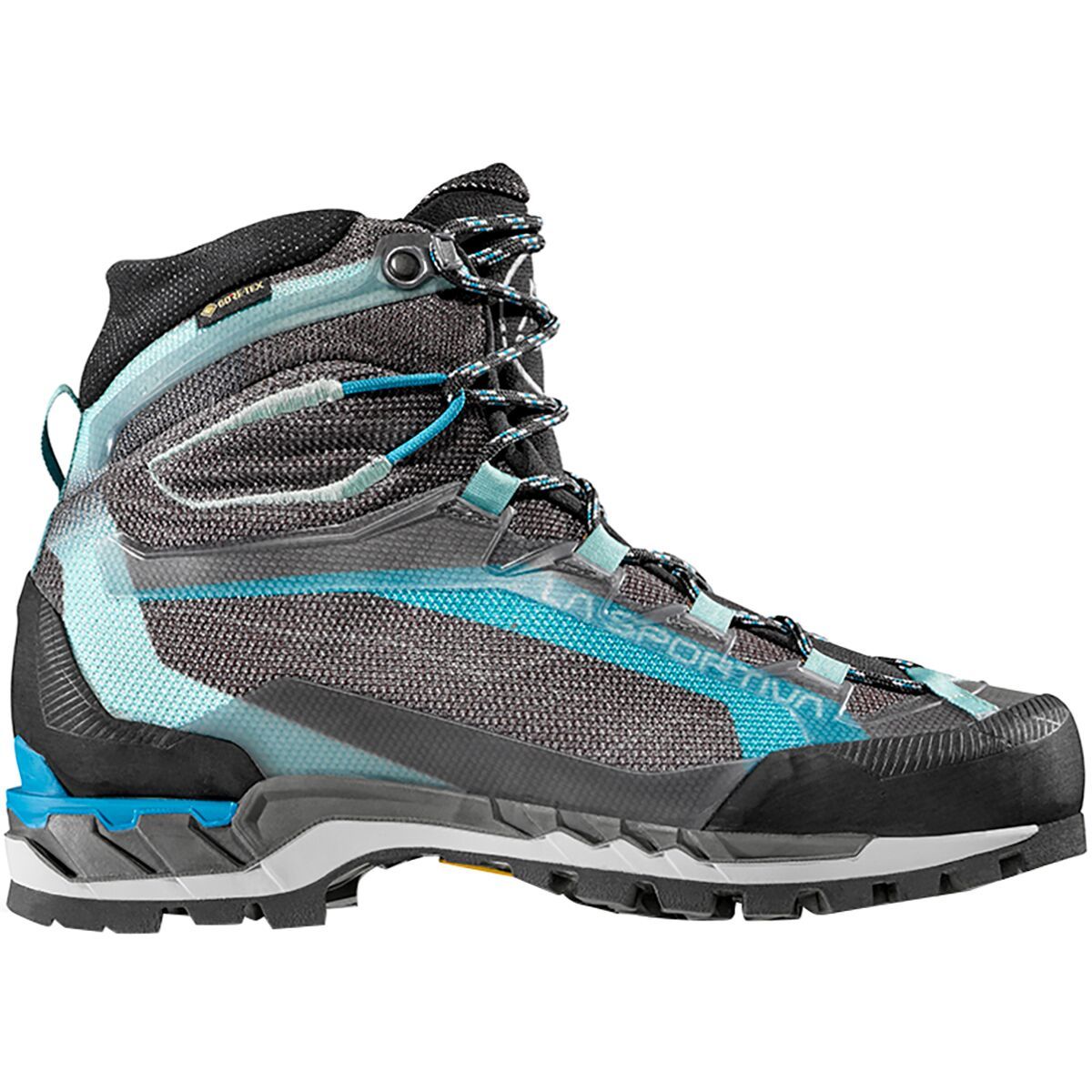 Image of La Sportiva Trango Tech GTX Mountaineering Boot - Women's Carbon/Lagoon, 40.0