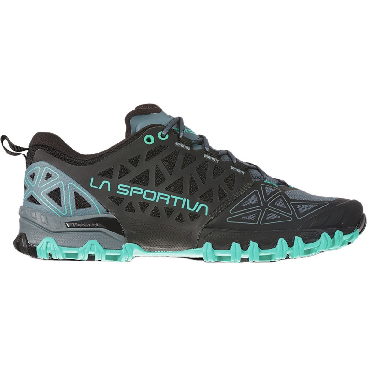 La Sportiva Bushido II Trail Running Shoe - Women's Slate/Aqua, 39.0