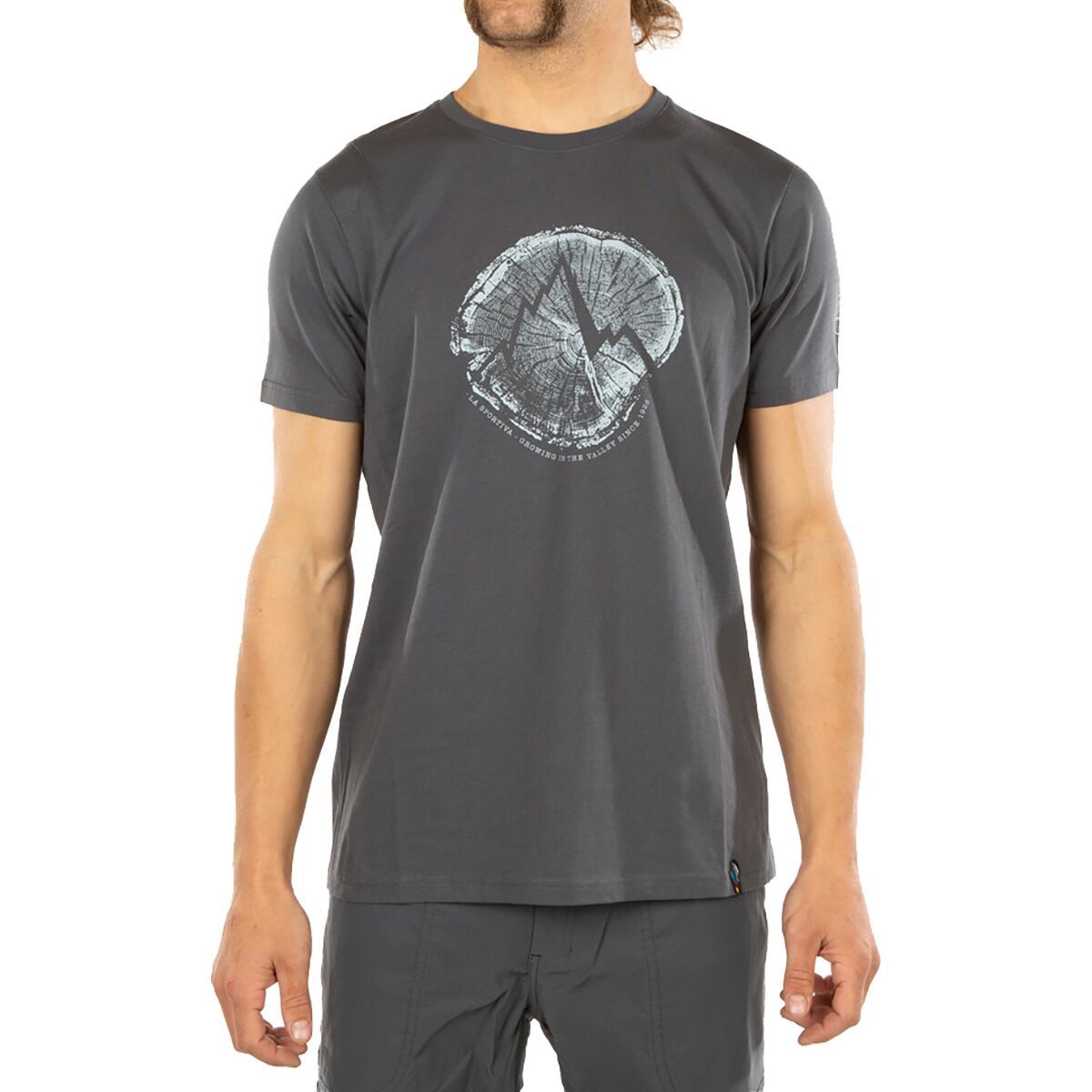 La Sportiva Cross Section T-Shirt - Men's Carbon/Cloud, L