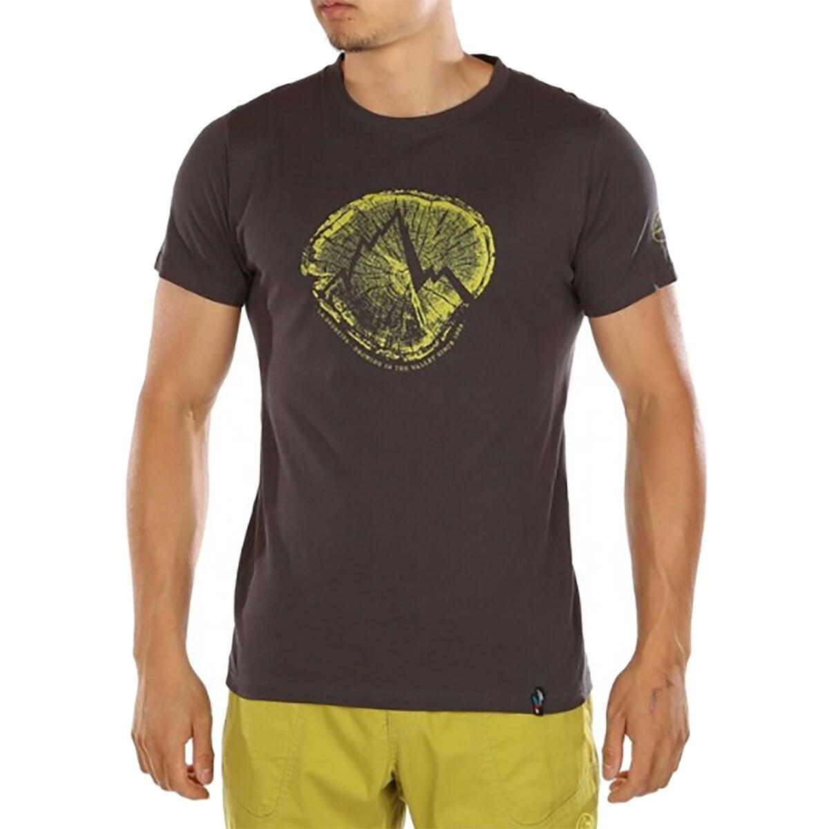 La Sportiva Cross Section T-Shirt - Men's Carbon/Kiwi, XS