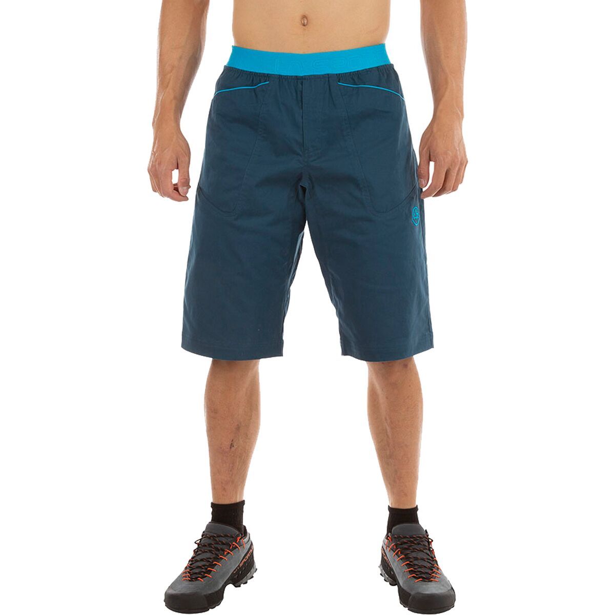 La Sportiva Flatanger Short - Men's Storm Blue/Maui, S