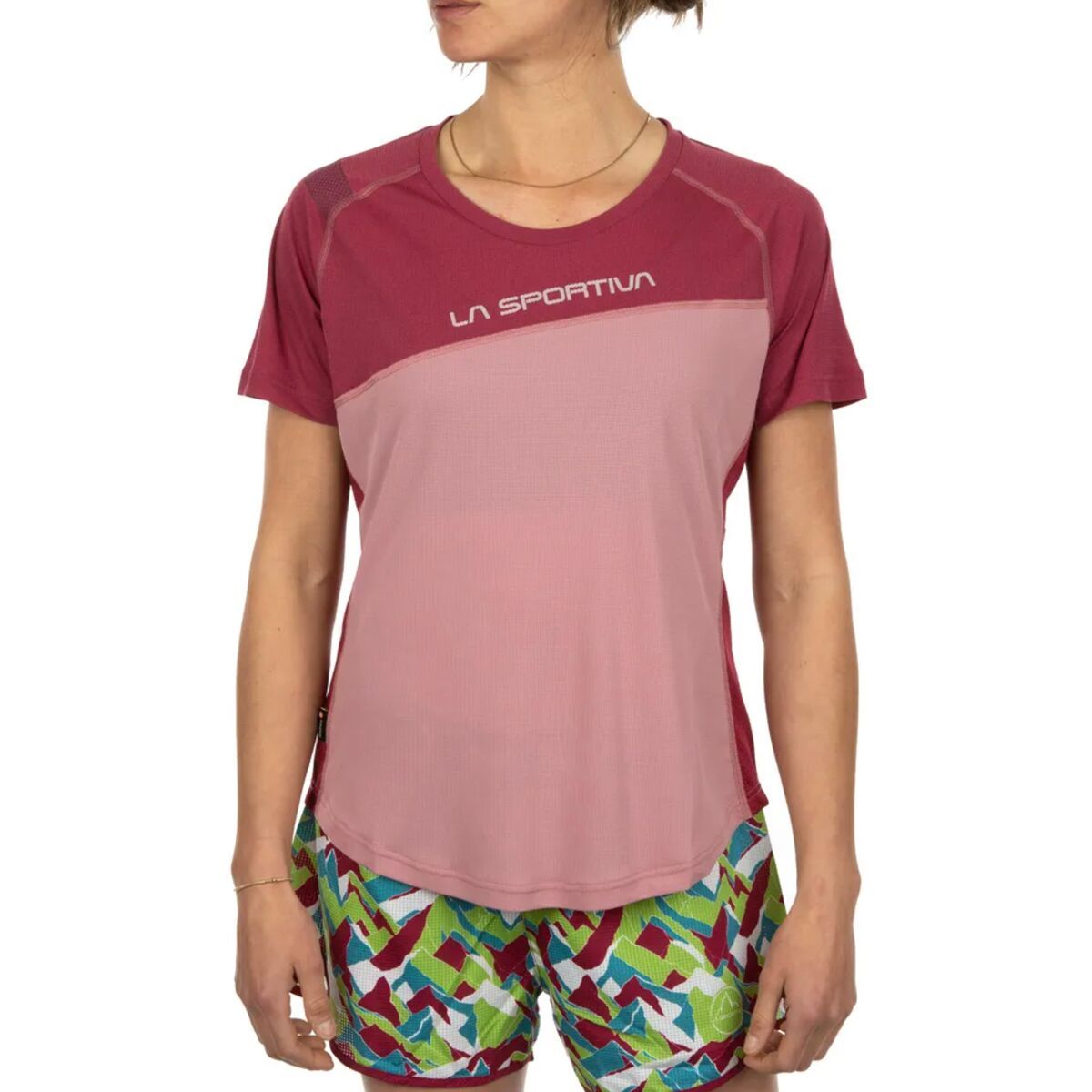 La Sportiva Catch T-Shirt - Women's Blush/Red Plum, L