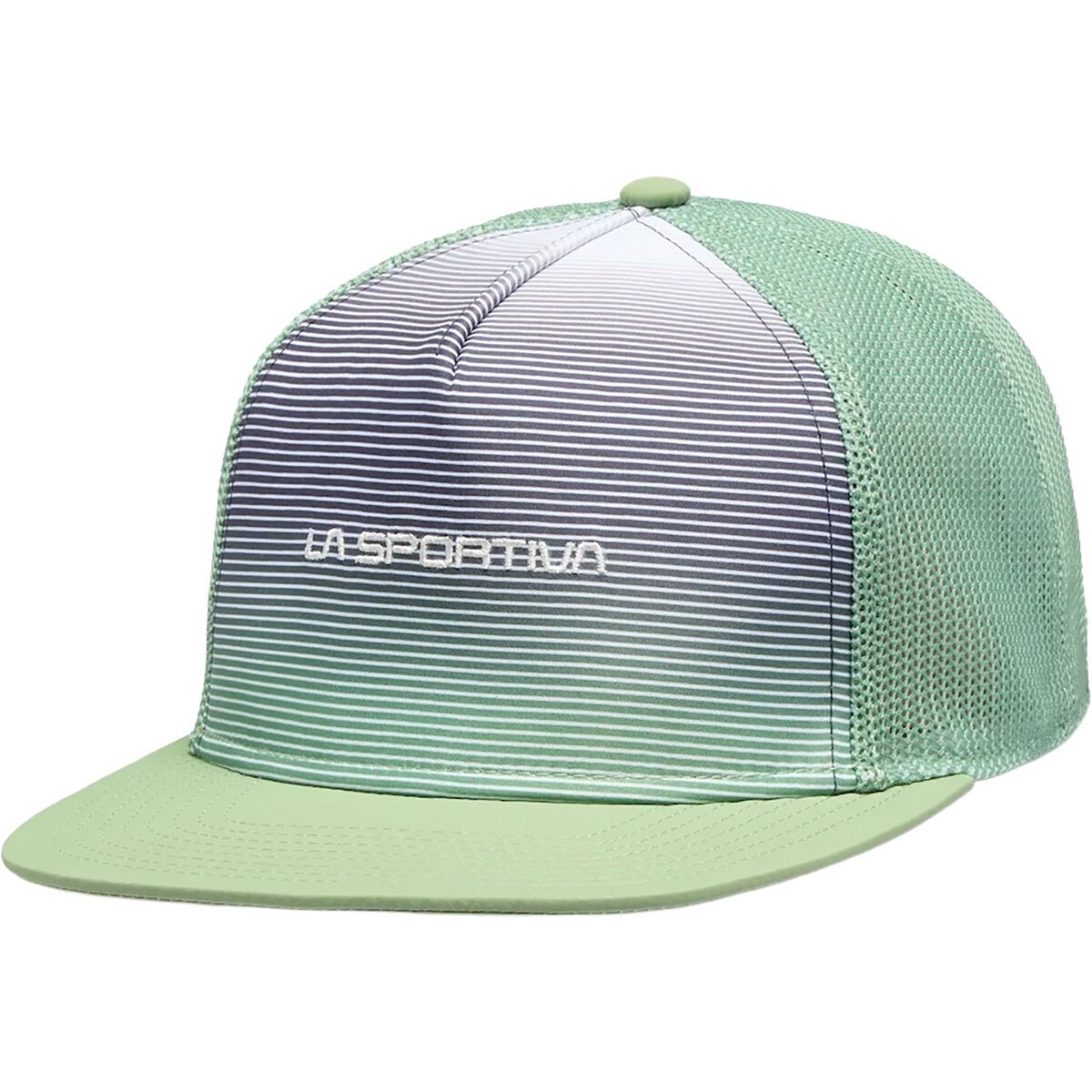 Image of La Sportiva Fade Trucker Hat - Women's Aspen Green/Night Sky, S/M