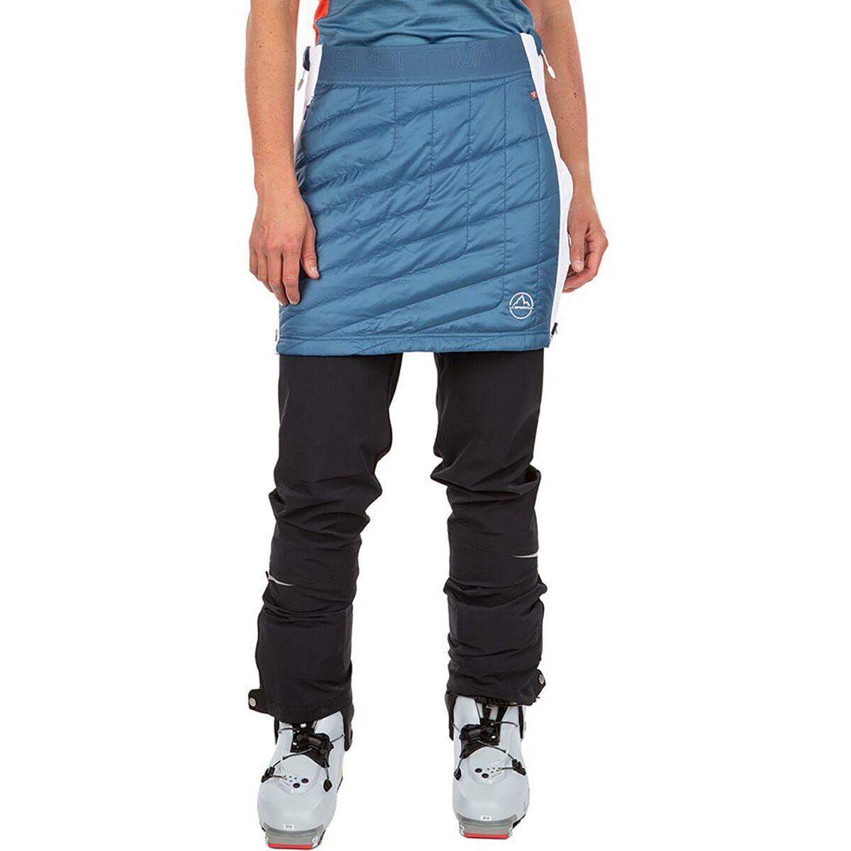 La Sportiva Warm Up Primaloft Skirt - Women's Atlantic/White, M