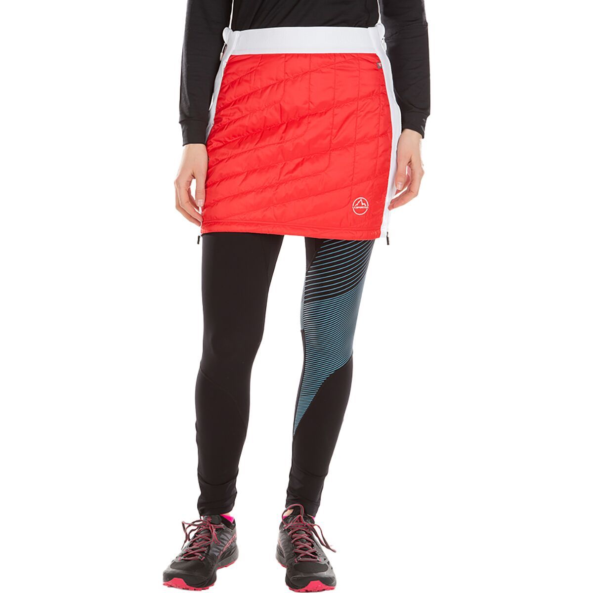 La Sportiva Warm Up Primaloft Skirt - Women's Hibiscus/White, L