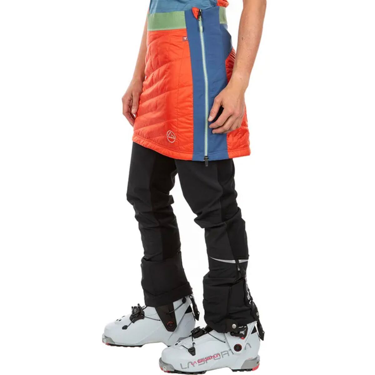 La Sportiva Warm Up Primaloft Skirt - Women's Paprika/Atlantic, L