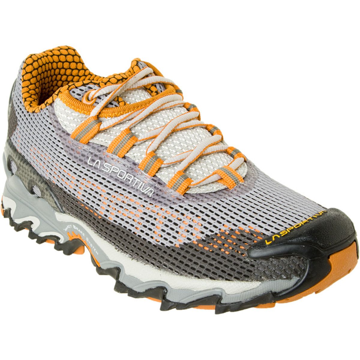La Sportiva Wildcat Trail Running Shoe - Women's Grey/Orange, 41.5
