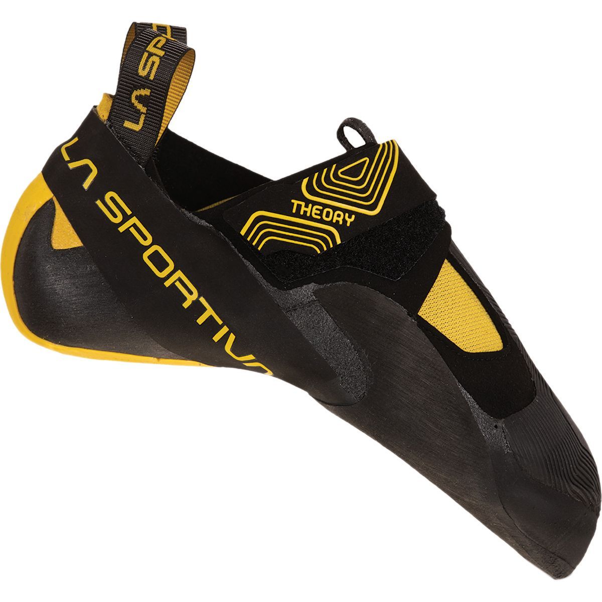 La Sportiva Theory Climbing Shoe Black/Yellow, 34.5