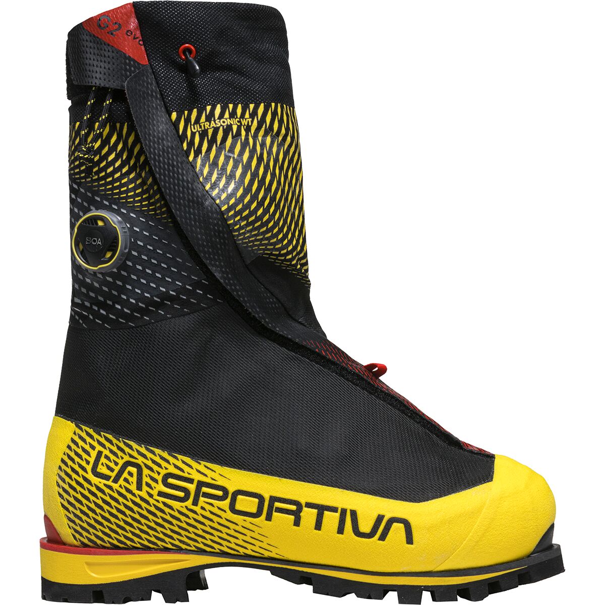 Image of La Sportiva G2 Evo Mountaineering Boot - Men's Black/Yellow, 41.0