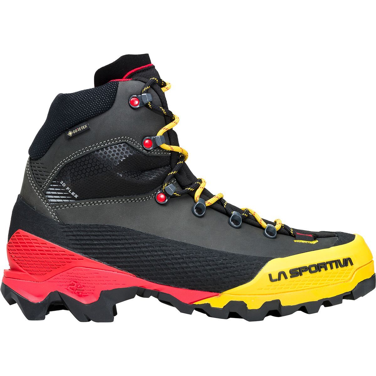 La Sportiva Aequilibrium LT GTX Mountaineering Boot - Men's Black/Yellow, 39.0