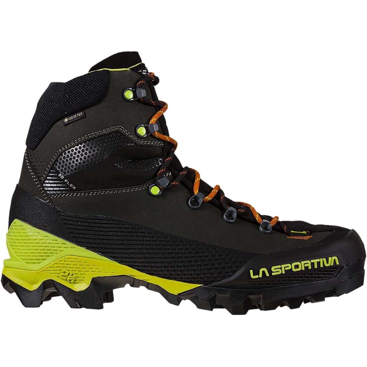 La Sportiva Aequilibrium LT GTX Mountaineering Boot - Men's Carbon/Lime Punch, 46.0