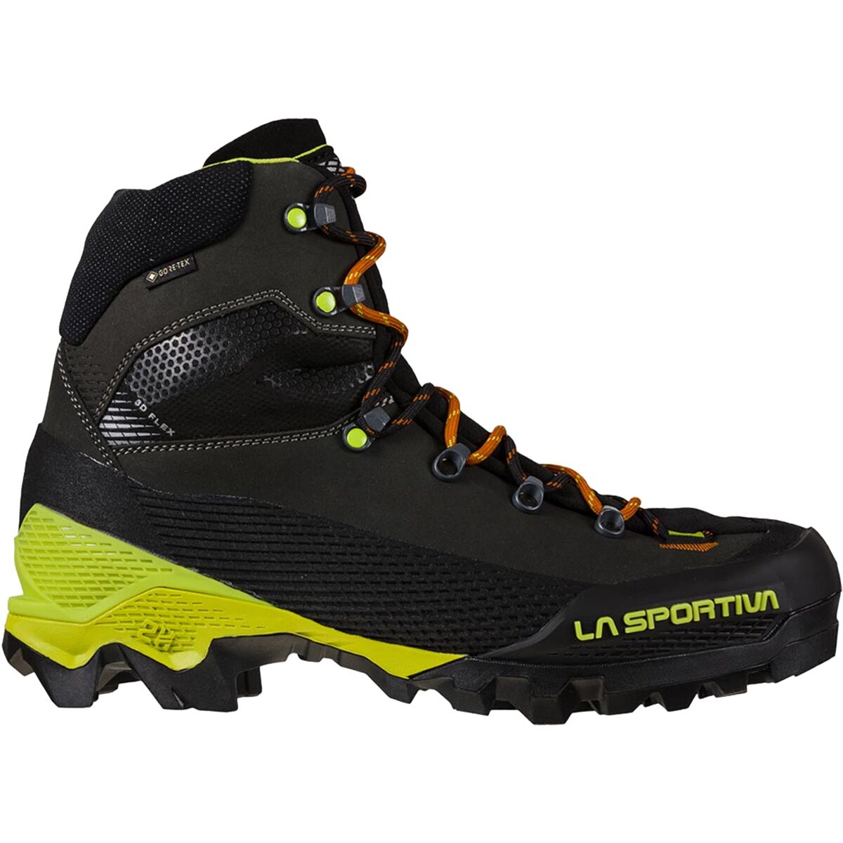 Image of La Sportiva Aequilibrium LT GTX Mountaineering Boot - Men's Carbon/Lime Punch2, 43.5