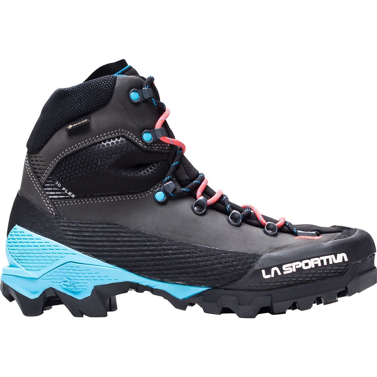 Image of La Sportiva Aequilibrium LT GTX Mountaineering Boot - Women's Black/Hibiscus, 38.5