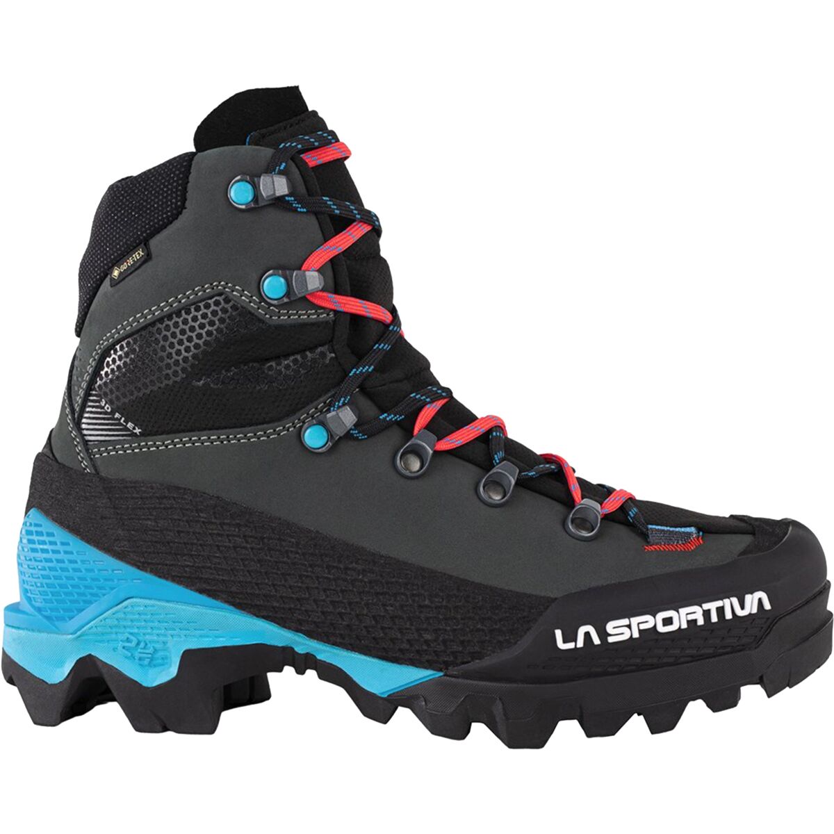 Image of La Sportiva Aequilibrium LT GTX Mountaineering Boot - Women's Black/Hibiscus2, 41.0