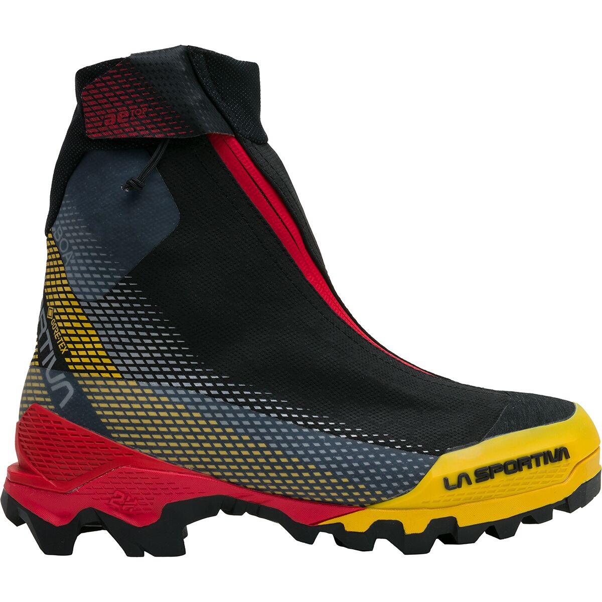 Image of La Sportiva Aequilibrium Top GTX Mountaineering Boot - Men's Black/Yellow, 38.5