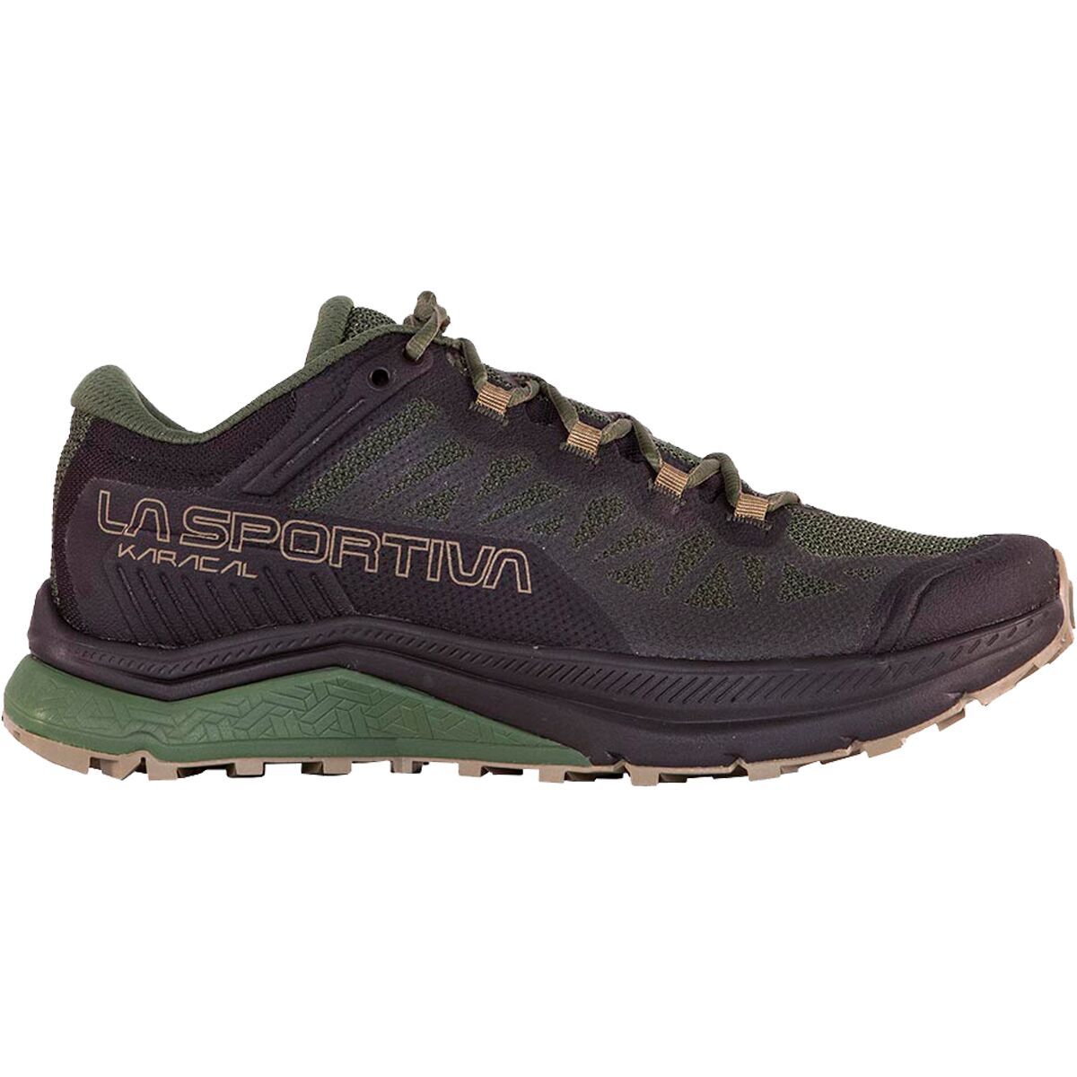 La Sportiva Karacal Trail Running Shoe - Men's Black/Forest, 42.5