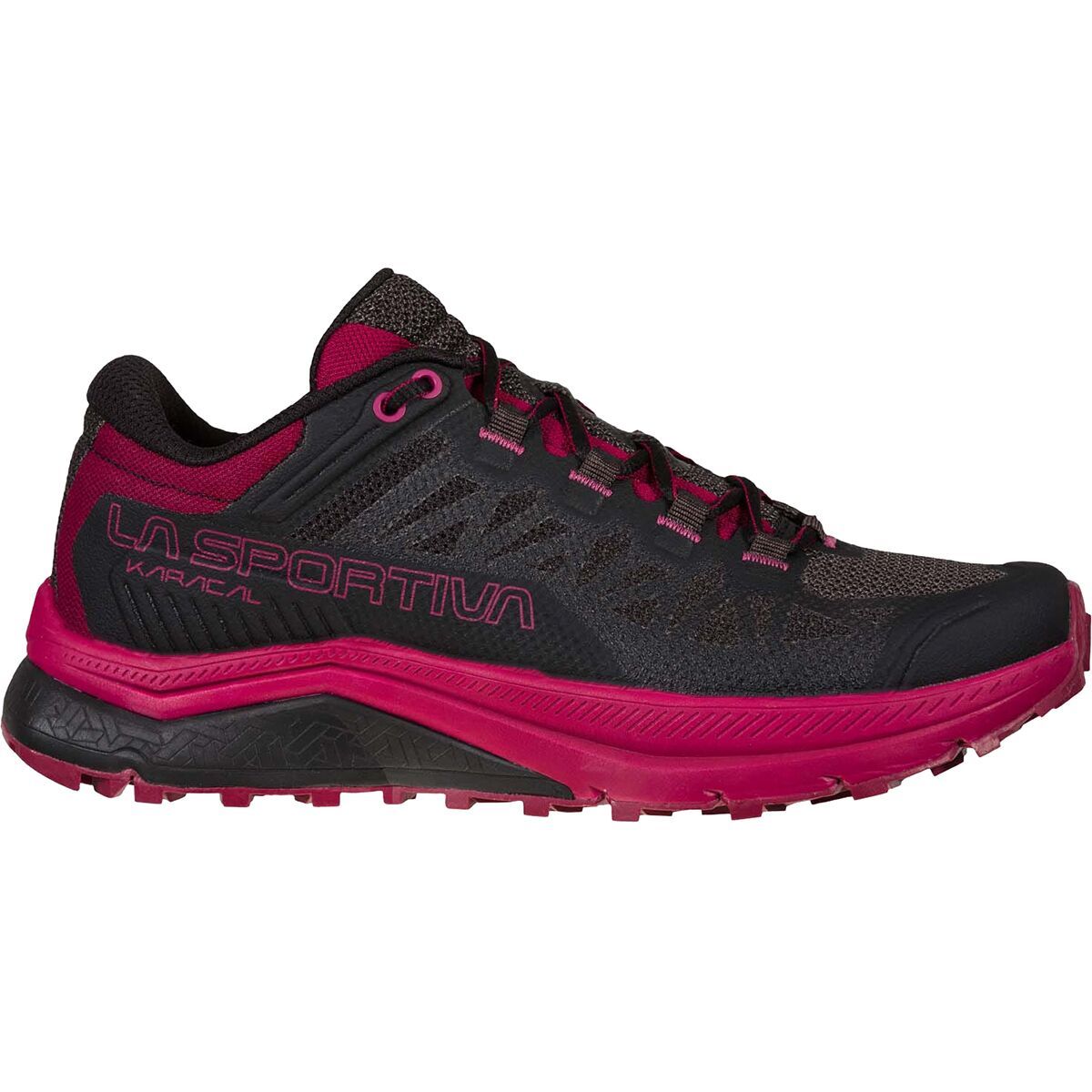 La Sportiva La Sportiva Karacal Trail Running Shoe - Women's Black/Red Plum, 42.5