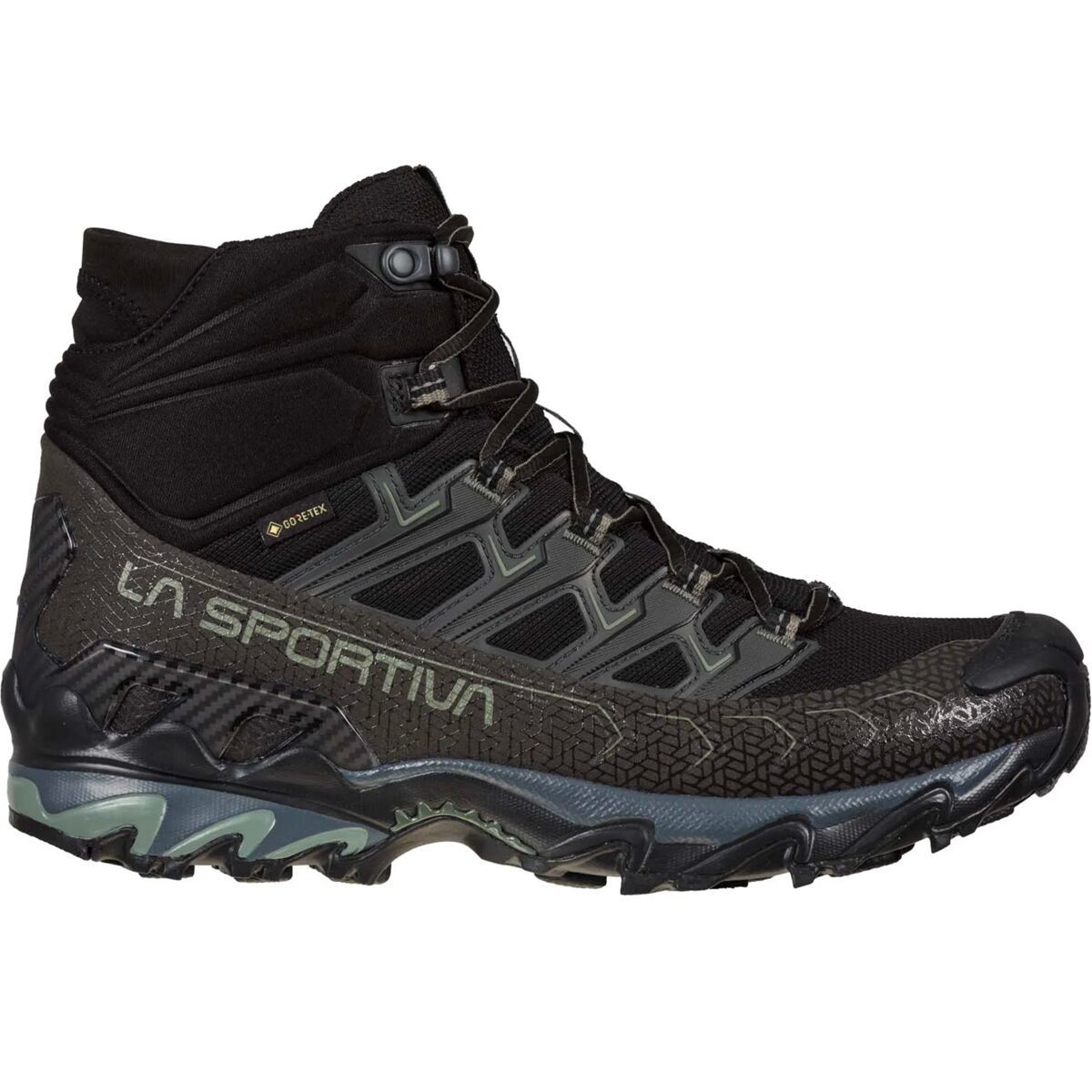 La Sportiva Ultra Raptor II Mid GTX Wide Hiking Boot - Men's Black/Clay, 39.0