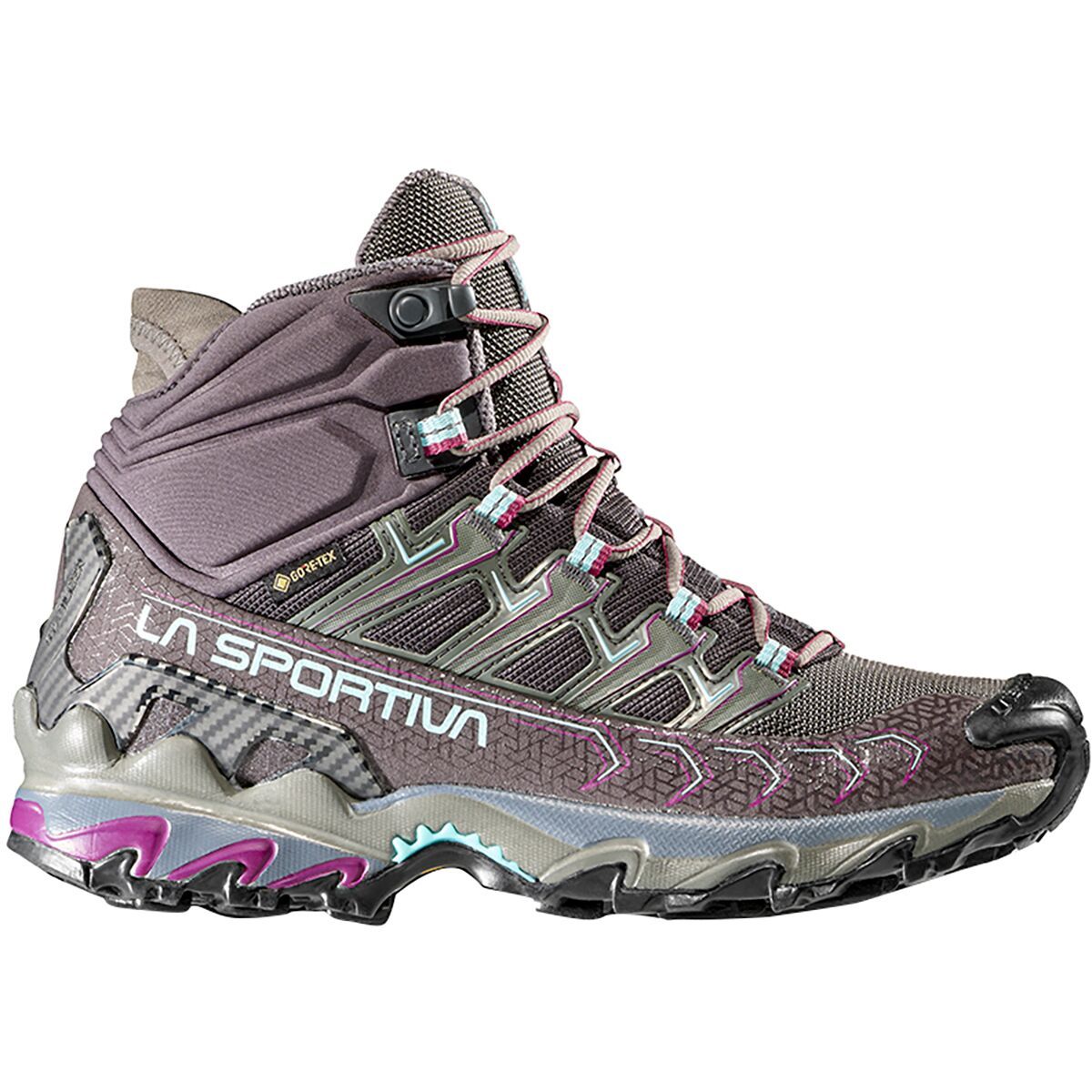 La Sportiva Ultra Raptor II Mid GTX Hiking Boot - Women's Carbon/Iceberg, 41.5