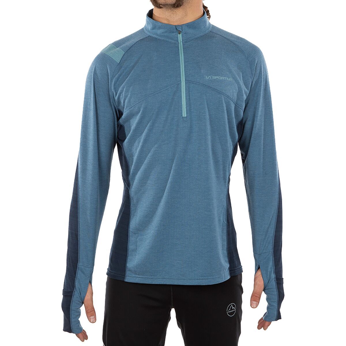 La Sportiva Swift Long-Sleeve Shirt - Men's Atlantic/Night Blue, XL