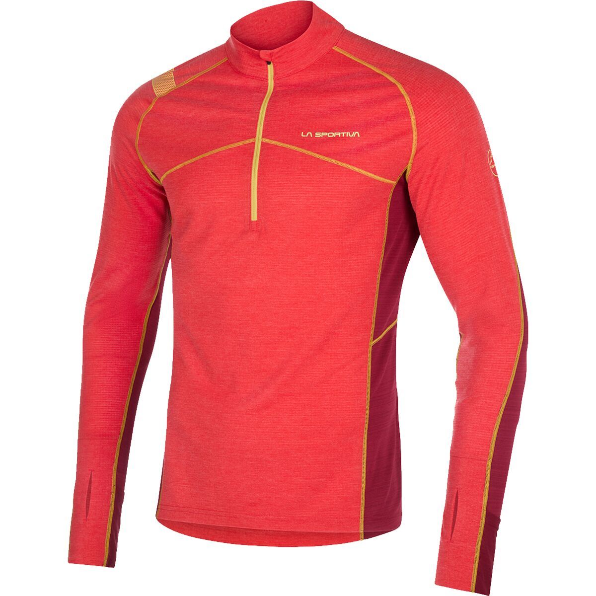 La Sportiva Swift Long-Sleeve Shirt - Men's Sunset/Sangria, XS