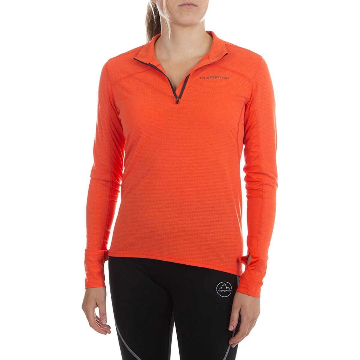 La Sportiva Swift Long-Sleeve Top - Women's Cherry Tomato/Carbon, L