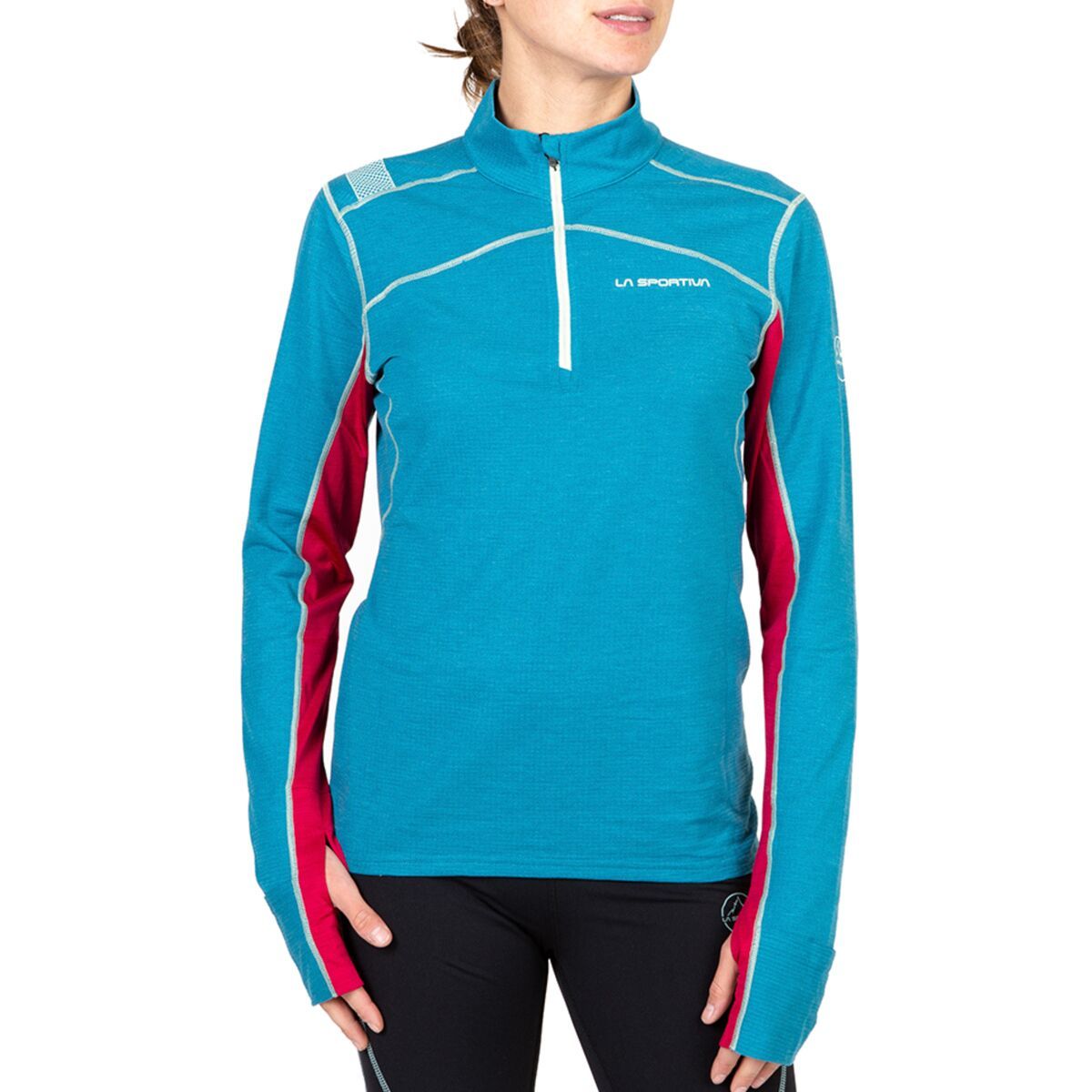 La Sportiva Swift Long-Sleeve Top - Women's Crystal/Cerise, S