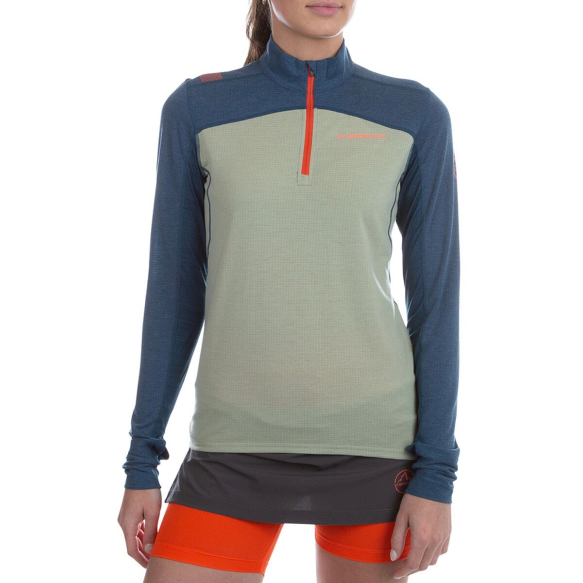 La Sportiva Swift Long-Sleeve Top - Women's Tea/Storm Blue, M
