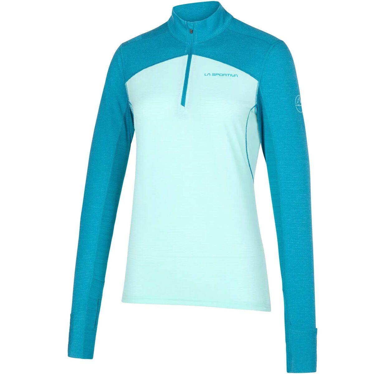 La Sportiva Swift Long-Sleeve Top - Women's Turquoise/Crystal, M