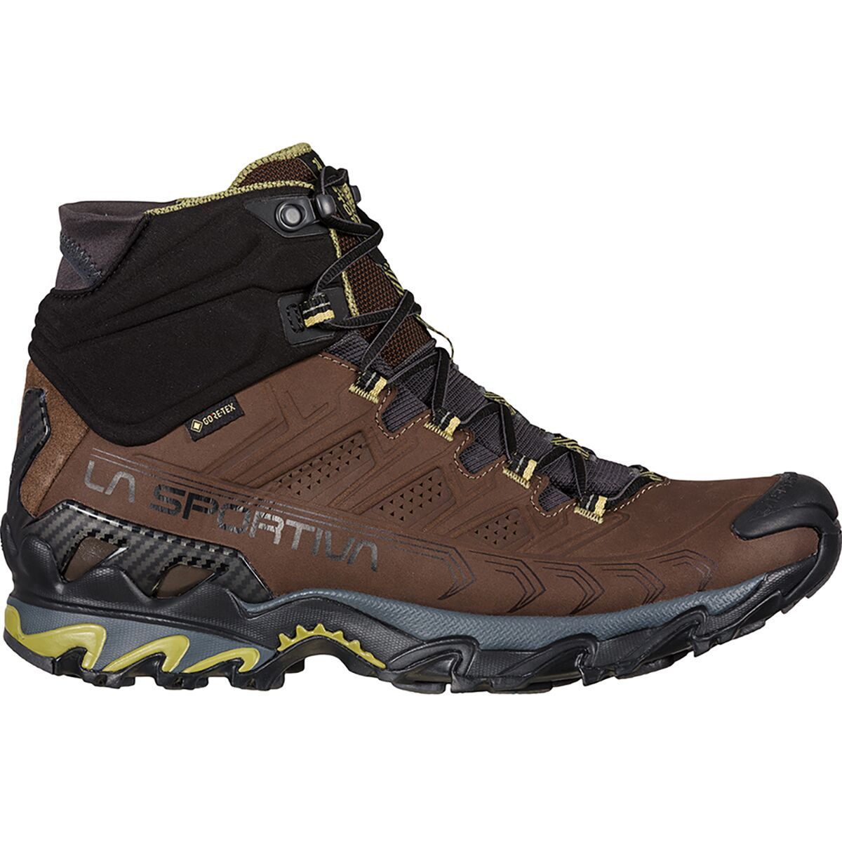 La Sportiva Ultra Raptor II Mid Leather GTX Hiking Boot - Men's Chocolate/Cedar, 43.5