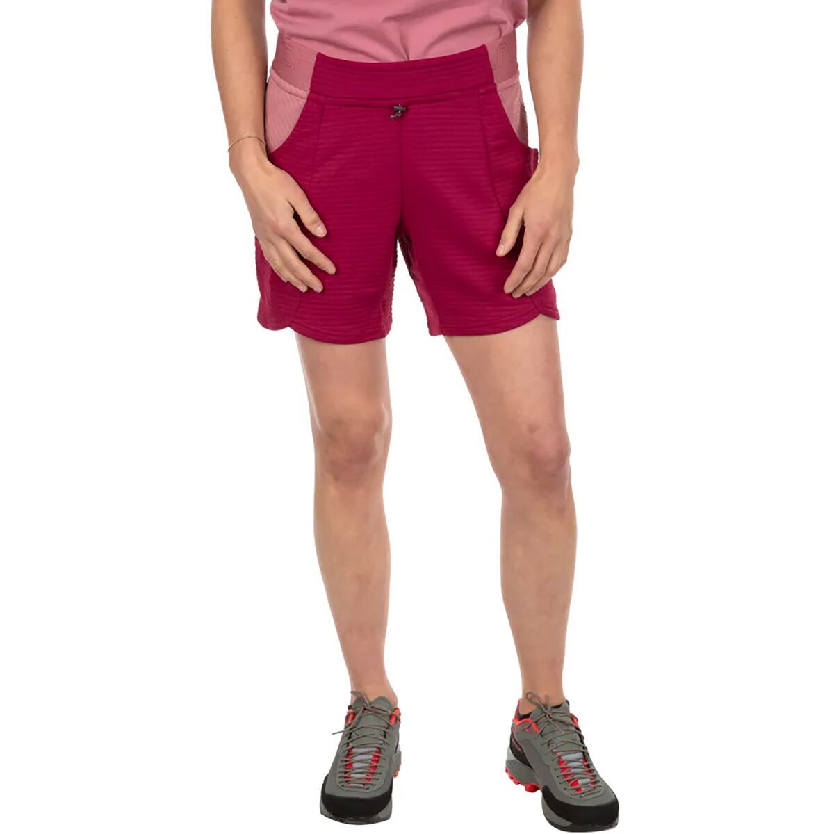 La Sportiva Balance Short - Women's Red Plum/Blush, XL