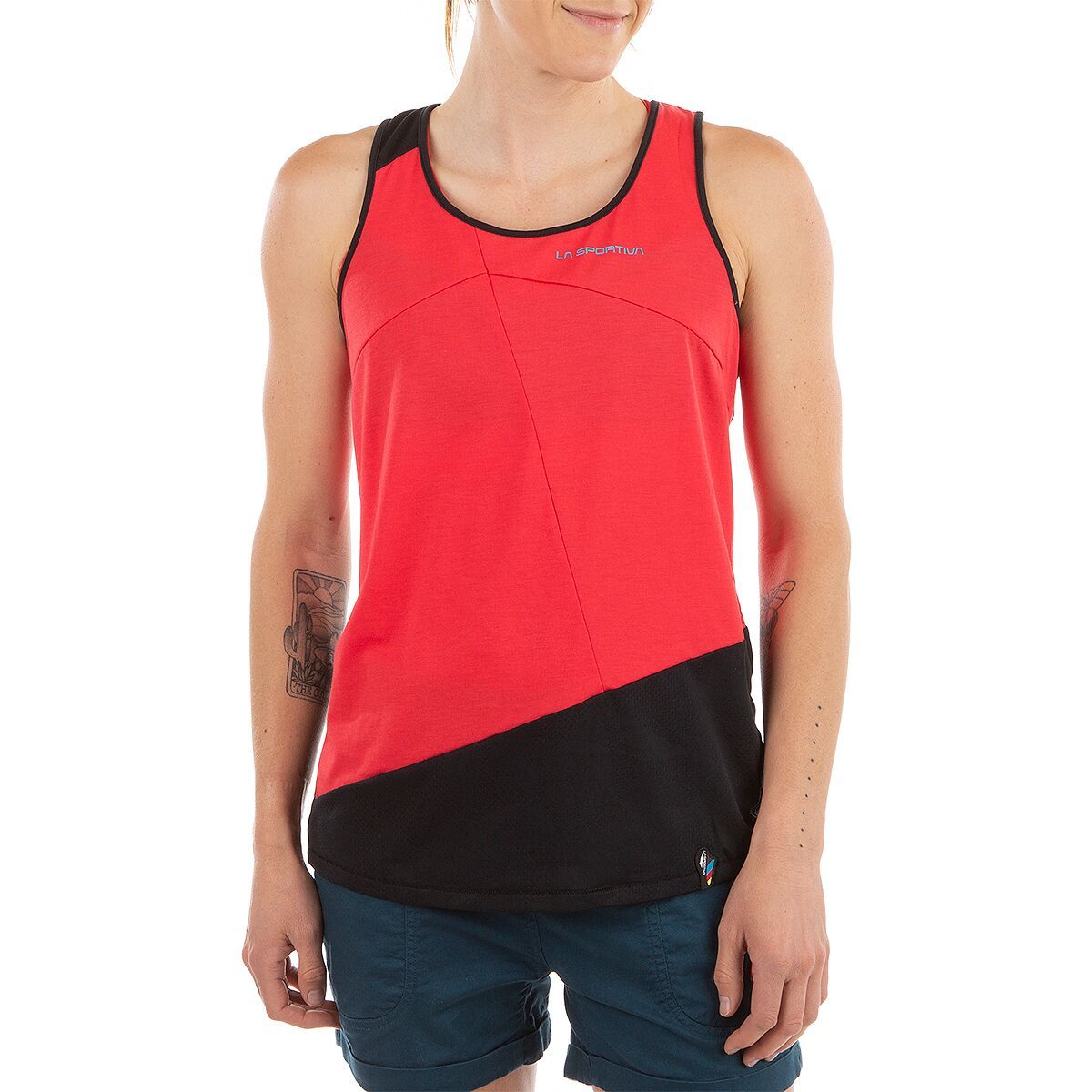 La Sportiva Charm Tank Top - Women's Hibiscus/Black, XL