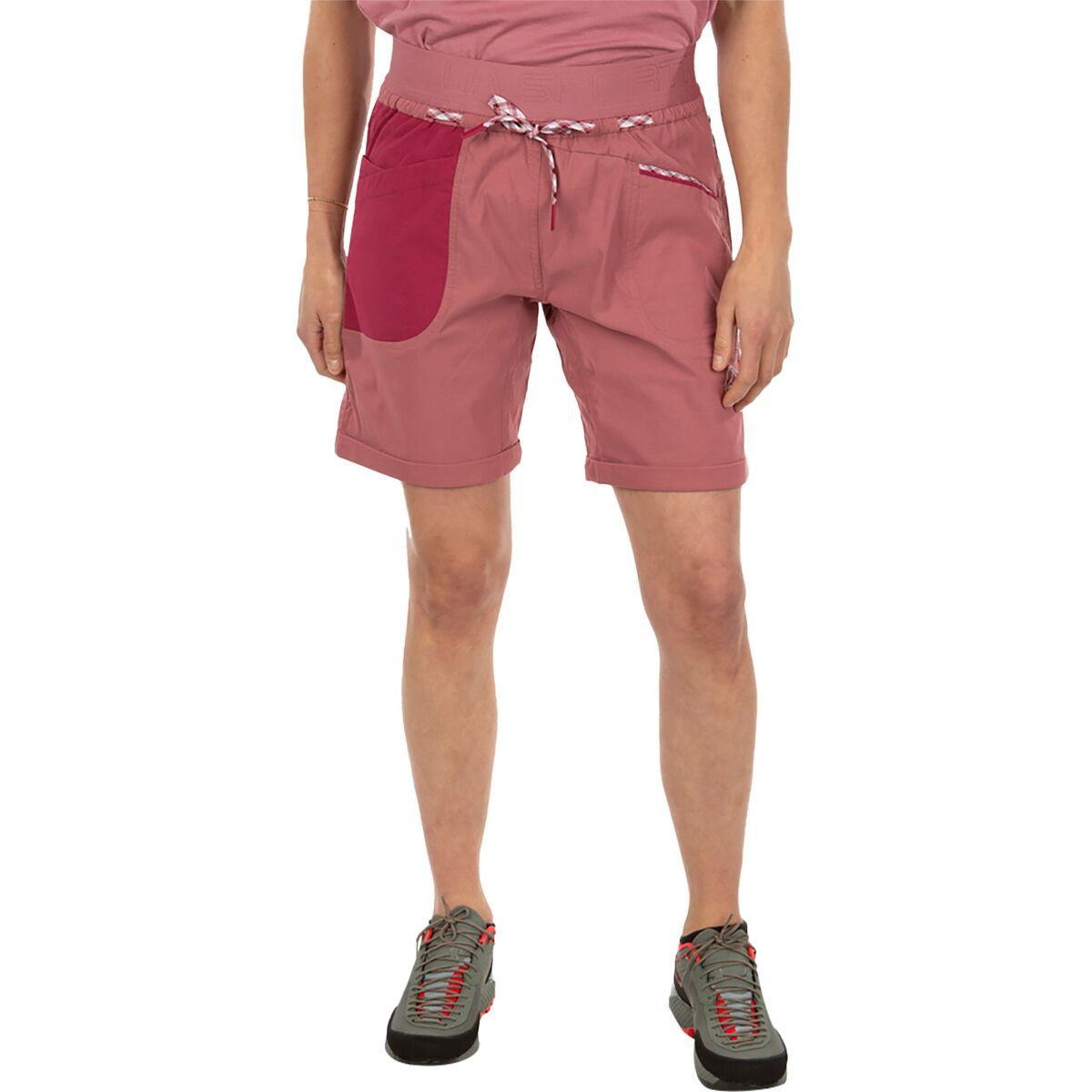 La Sportiva Mantra Short - Women's Blush/Red Plum, XS