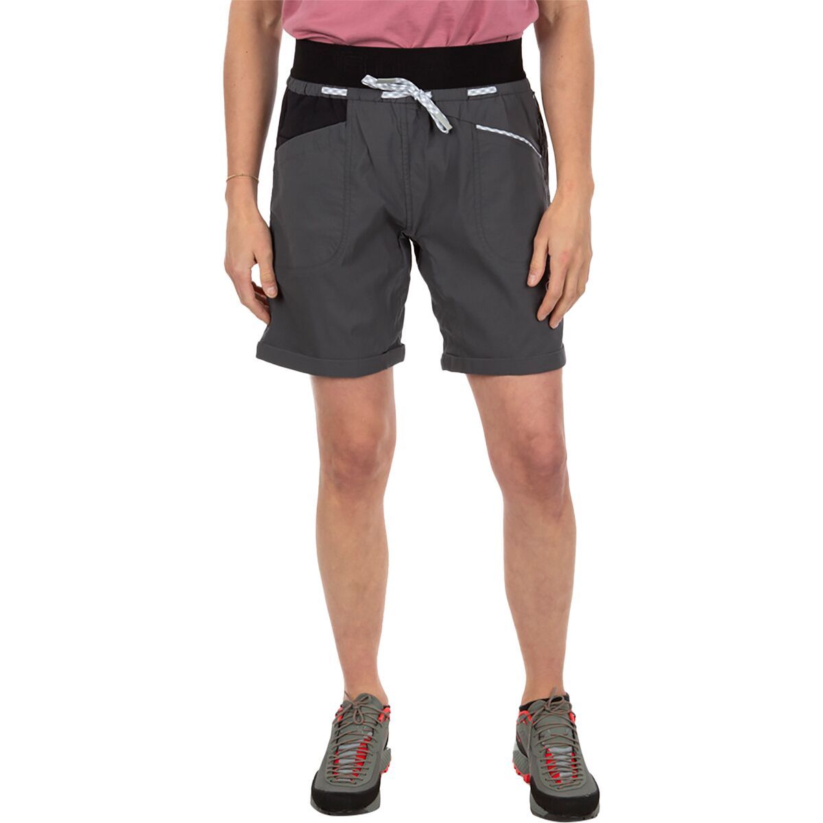 La Sportiva Mantra Short - Women's Carbon/Black, L