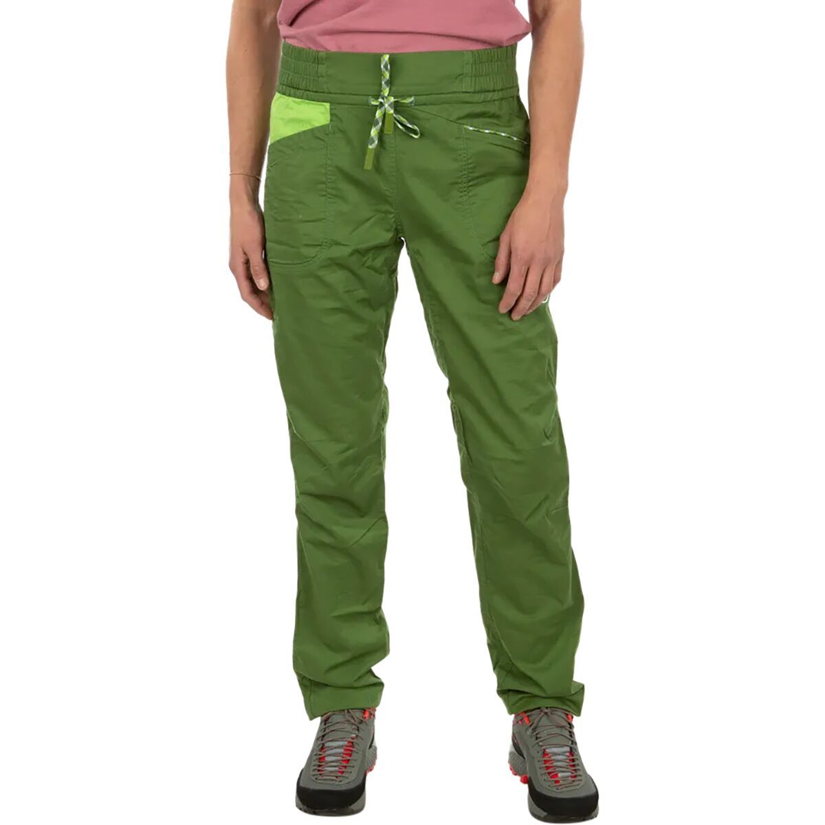La Sportiva Temple Pant - Women's Kale/Lime Green, M