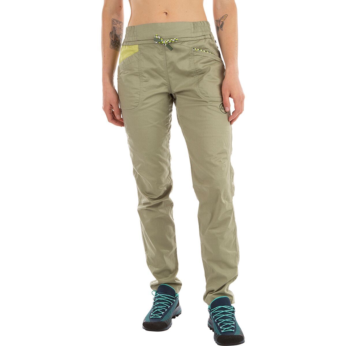 La Sportiva Temple Pant - Women's Tea/Green Banana, XL
