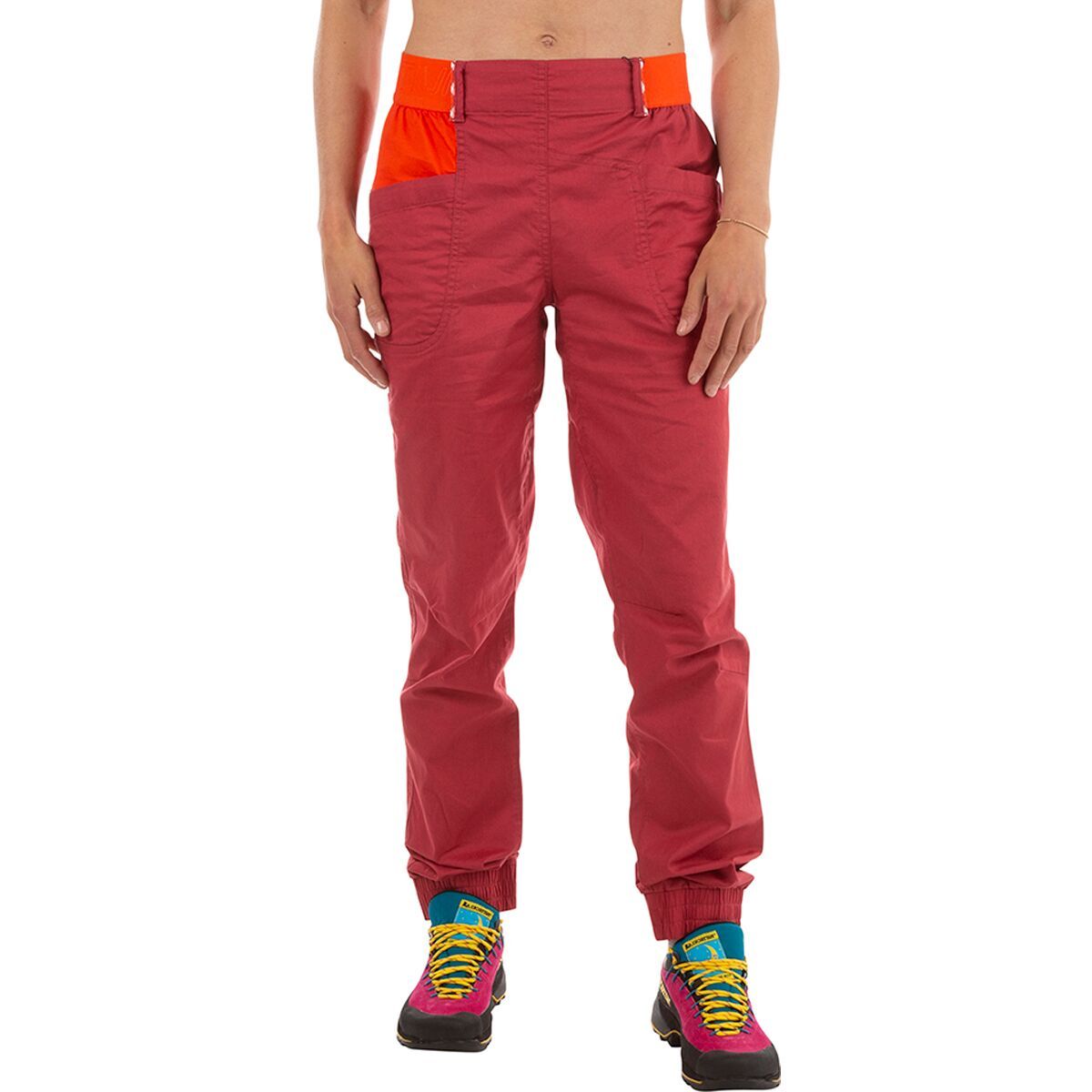 La Sportiva Tundra Pant - Women's Velvet/Cherry Tomato, XXS