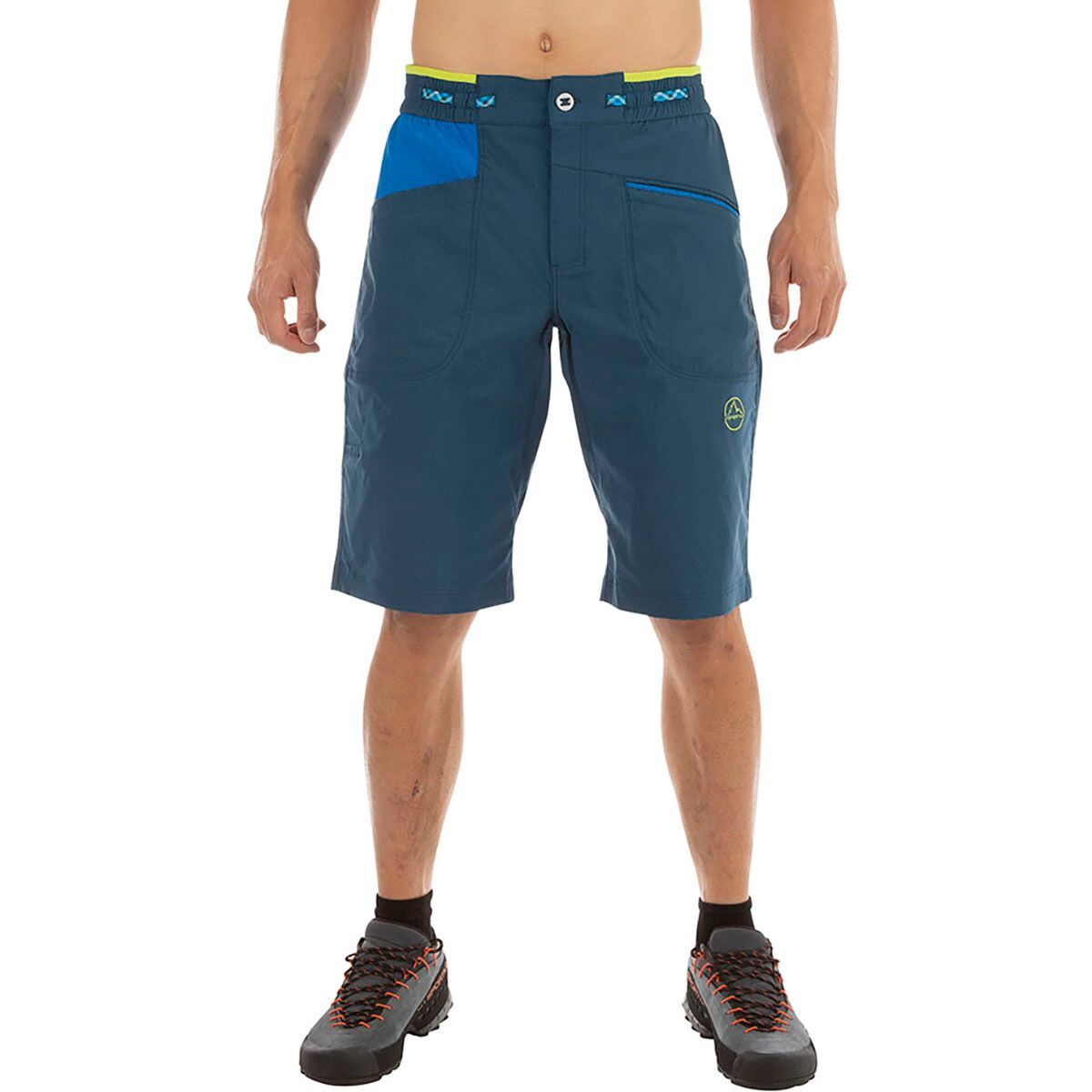 La Sportiva Belay 12In Short - Men's Storm Blue/Electric Blue, S