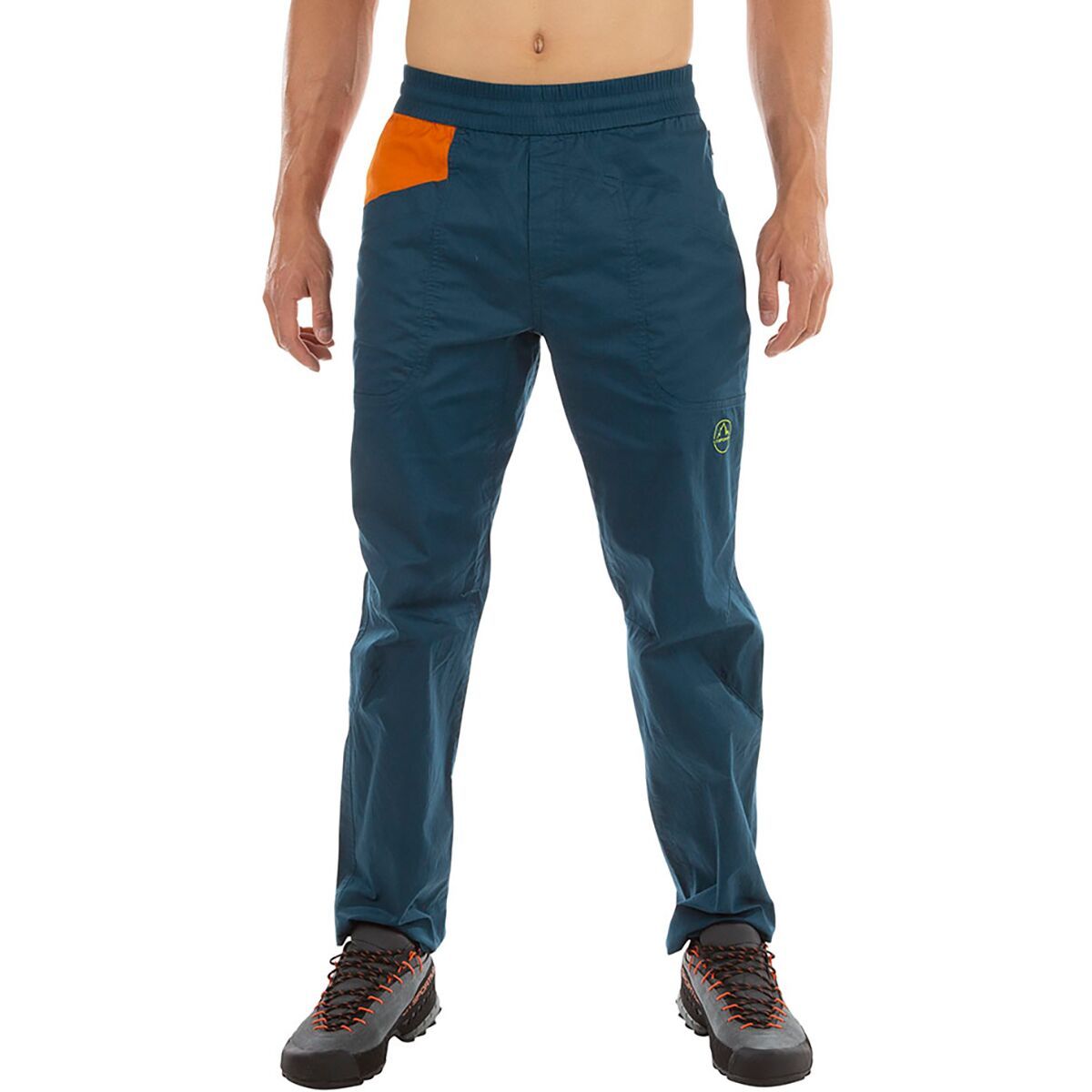 La Sportiva Pure Pant - Men's Storm Blue/Hawaiian Sun, XXS