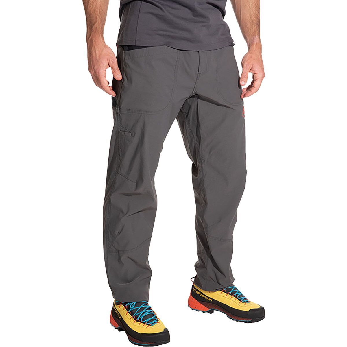 La Sportiva Talus Pant - Men's Carbon/Cherry Tomato, M